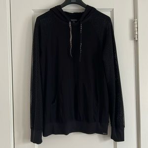 Koral black mesh hoodie sz M